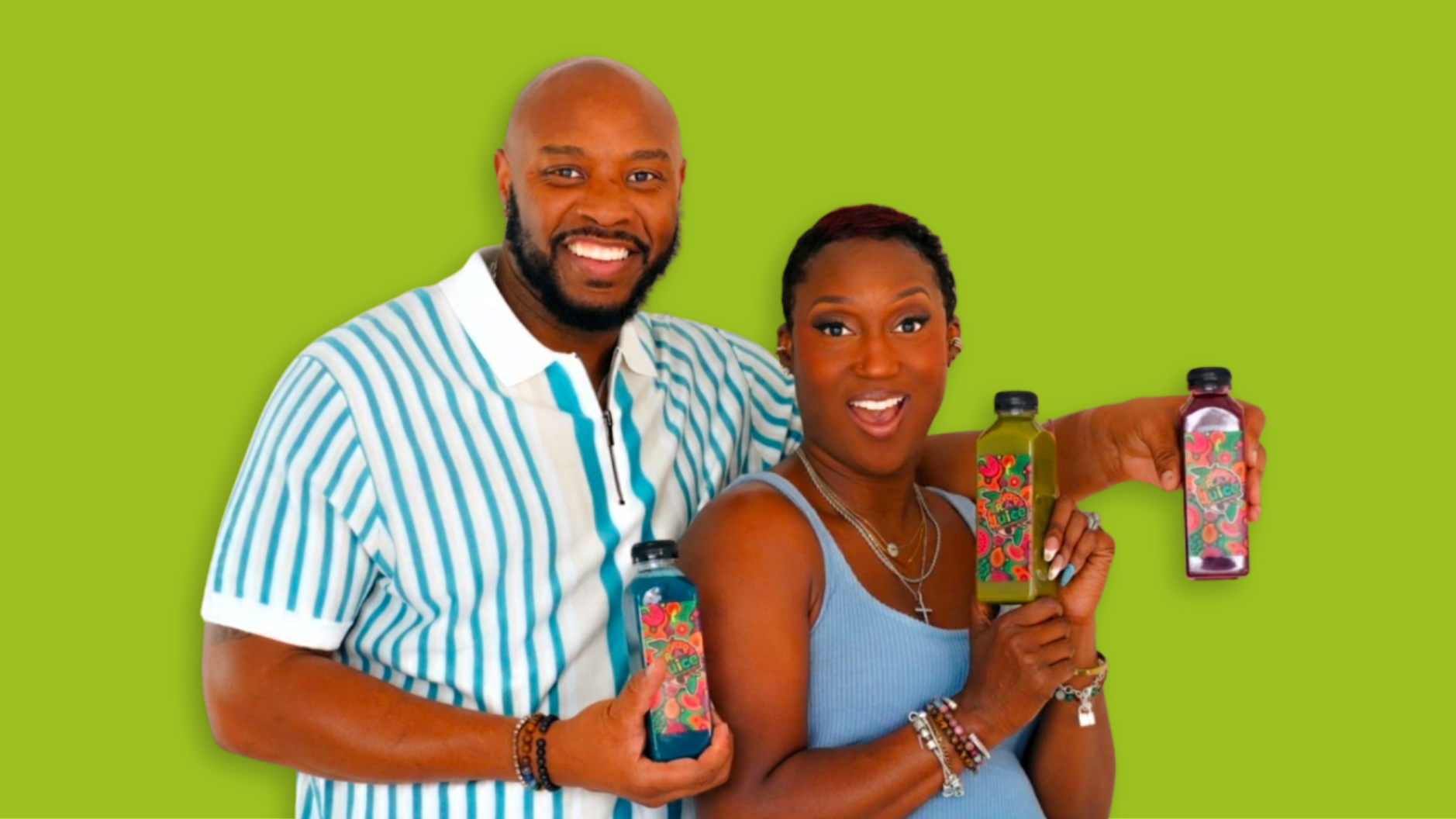 Erica and Travis Foster, owners of Trap Juice & Co.